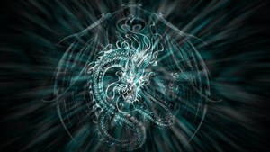 Mystical Chinese Dragon Art Wallpaper