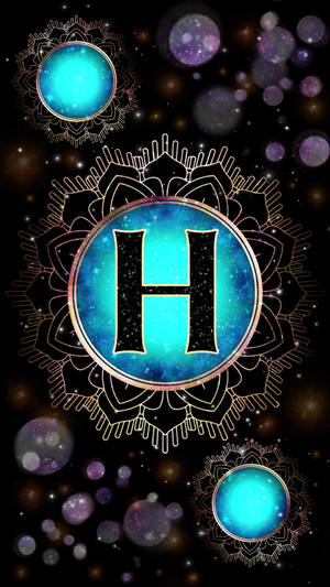 Mystical Mandala Letter H Wallpaper