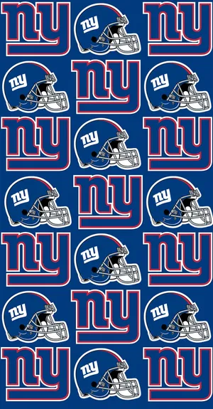 N Y Giants Logo Pattern Wallpaper