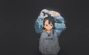 Nagatoro Gray Hoodie Senpai Wallpaper