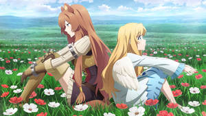 Naofumi And Raphtalia Bravely Defend Melromarc In Rising Of The Shield Hero Wallpaper