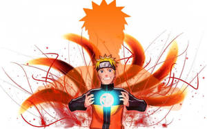 Naruto 3d Kyuubi Form Rasengan Wallpaper