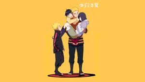 Naruto And Hinata Family Wallpaper