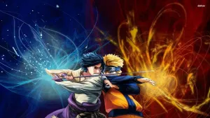 Naruto And Sasuke Brawl Wallpaper
