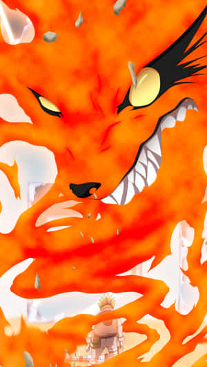 Naruto_and_the_ Nine Tails_ Fox_i Phone_ Wallpaper Wallpaper