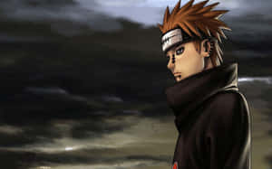 Naruto Confronts Pain In A Dramatic Moment Of Determination. Wallpaper