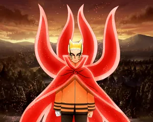 Naruto Final Form Nine-tail Formation Wallpaper