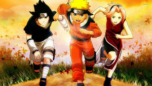 Naruto, Sasuke And Sakura Childhood Wallpaper