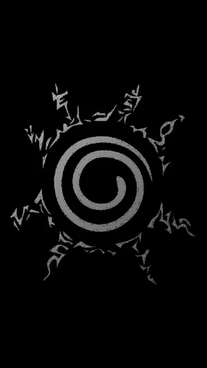 Naruto Seal Black And White Wallpaper