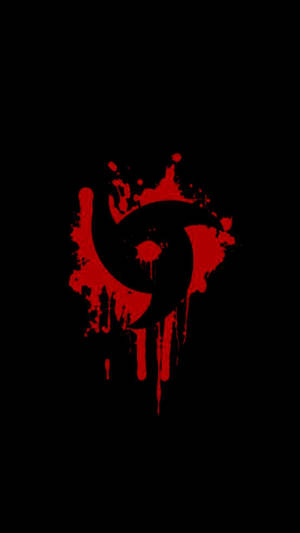 Naruto Symbol Red Paint Wallpaper