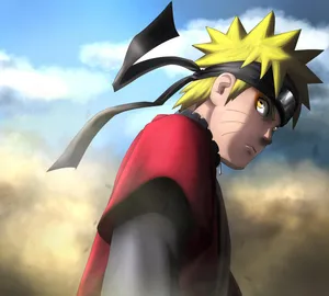 Naruto Uzumaki Unleashing His Powerful Sage Mode Wallpaper