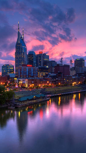Nashville Riverfront Beautiful Phone Wallpaper