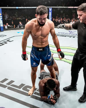 Nassourdine Imavov In Combat Mode Wallpaper