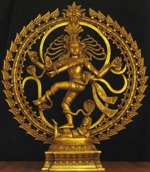 Nataraja Dark Metallic Figurine Wallpaper