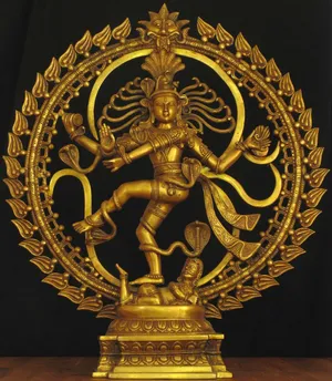 Nataraja Dark Metallic Figurine Wallpaper
