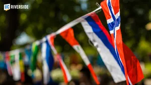 National Flags In Ucr Campus Wallpaper
