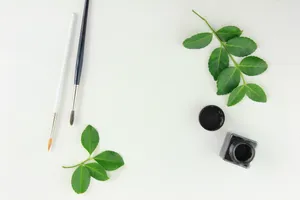 Natural Green Leaf In Midair Wallpaper