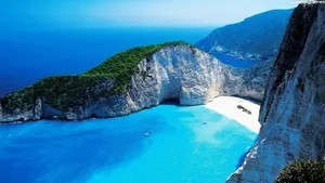 Navagio Beach In Greece Wallpaper