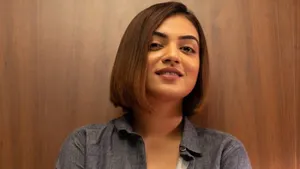 Nazriya Hd Brown Hair Wallpaper