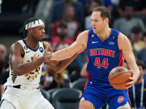 Nba Bojan Bogdanovic Against Buddy Hield Wallpaper