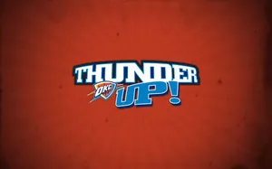 Nba League Okc Oklahoma City Thunders Slogan Wallpaper
