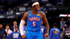 Nba League Thunder Luguentz Dort Wallpaper