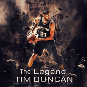 Nba Legend Tim Duncan Wallpaper
