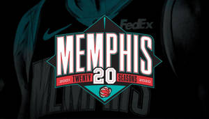 Nba Memphis Grizzlies Logo Twenty Seasons Poster Wallpaper