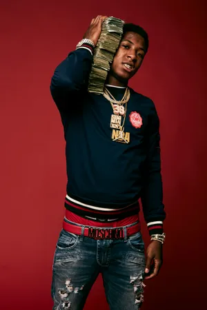 Nba Youngboy Rocks A Moschino Outfit Wallpaper