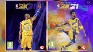 Nba2k21 Kobe Bryant Two Different Covers Wallpaper