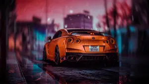 Need For Speed Heat Orange Car Wallpaper