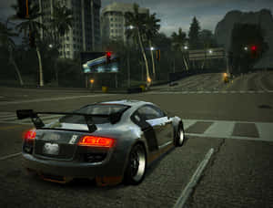Needfor Speed World Audi R8 Night Drive Wallpaper