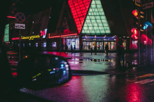 Neon Aesthetic City Photography Wallpaper