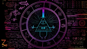 Neon Bill Cipher Wallpaper