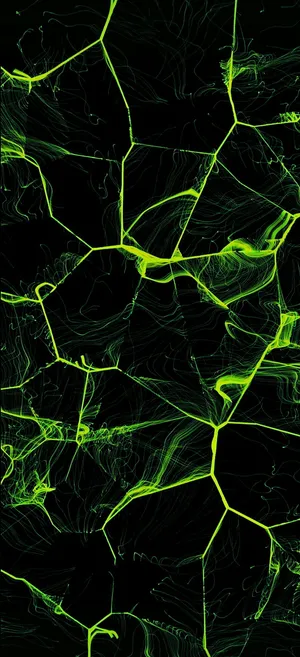 Neon Cracked Broken Computer Screen Wallpaper