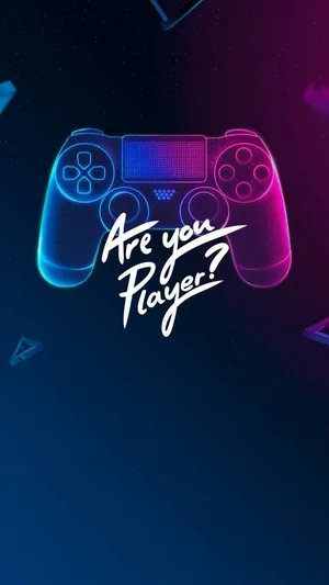 Neon Game Console Gamer Phone Wallpaper