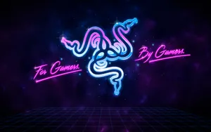 Neon Gaming Slogan Wallpaper Wallpaper