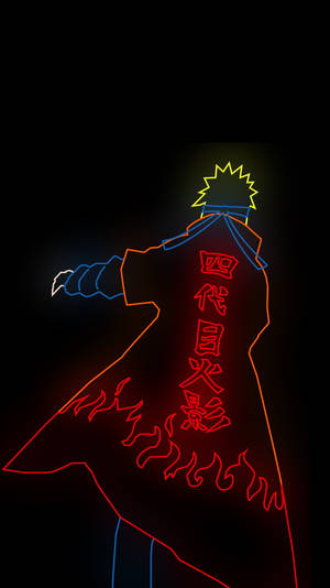 Neon Graphic Naruto Mobile 4k Wallpaper Wallpaper