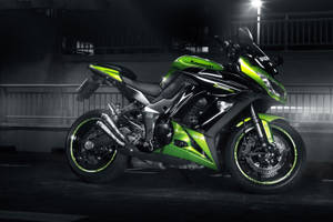 Neon Green And Black Kawasaki H2r Wallpaper