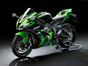 Neon Green Kawasaki H2r Wallpaper