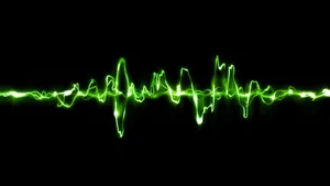 Neon Green Light Laser Wallpaper