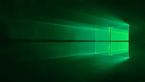 Neon Green Logo Windows 1 Wallpaper