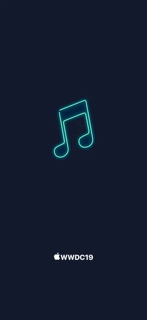 Neon Green Note Music Phone Wallpaper