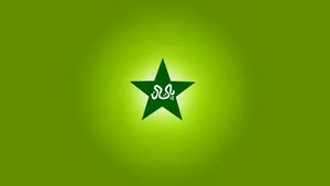 Neon Green Pakistan Cricket Logo Wallpaper
