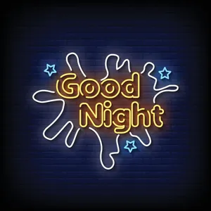 Neon Light Good Night Wallpaper