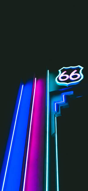 Neon Light Signage Retro Aesthetic Iphone Wallpaper