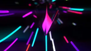 Neon Lights Abstract Art Wallpaper
