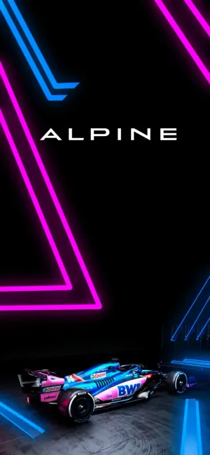 Neon Lights On Alpine Wallpaper