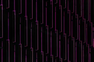 Neon Lights Rectangles Illustration Wallpaper
