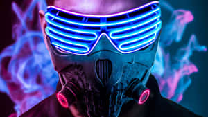 Neon Mask 2048 X 1152 Wallpaper
